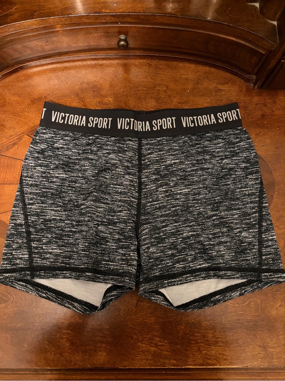 Victoria’s Secret Spandex Black Space-Dye Performance Shorts